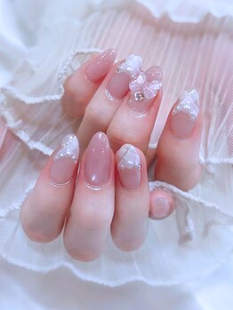 サロンエヌ(salon enu)の写真/韓国/ワンホン/ガーリー系の最新デザインを毎月更新♪お爪の長さや形に合わせたデザインをご提案◎