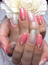 キャプラスネイル プリマ/silhouette flower