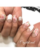 クリスタルネイル ゆめタウン博多店(CRYSTAL NAIL)/フラワーアートネイル
