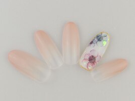 ニュアンスフラワーネイル