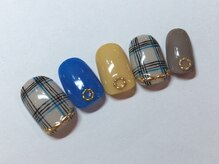 クリスタルネイル ボンベルタ橘店(CRYSTAL NAIL)/チェックネイル