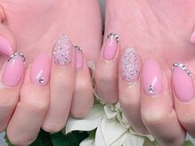 からだの恵み/王道ピンクのモテ可愛ネイル