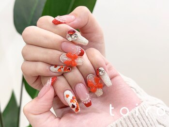 トイロ(toiro)/【持ち込み】赤ベースネイル