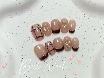 Best Nail 銀座店【ワンホンネイル・スカルプ・パラジェル・上品ジェルネイル】/クリスマスネイル.