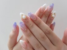 ネイルサロンミキ 横浜(MIKI)/紫陽花色パープルブルースカルプ