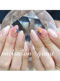 押し花ネイル