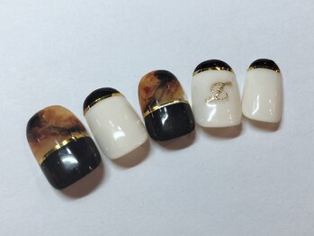 クリスタルネイル ボンベルタ橘店(CRYSTAL NAIL)/べっ甲ネイル