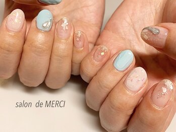 サロン ド メルシー(Salon de MERCI)/ニュアンスぷっくりnail☆