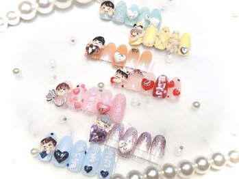 ビューティー スイートピー(beauty Sweetpea)の写真/特別な日をもっと素敵に彩るbeauty Sweetpeaの激カワネイル♪圧倒的アート力であなたの推し活応援します！