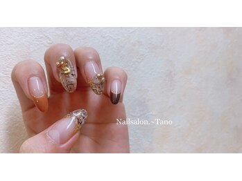 ネイルサロン タノ(Tano)/ツイード秋冬ネイル