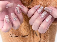 リノ ネイル(Rino nail)/キラキラ蝶々ネイル