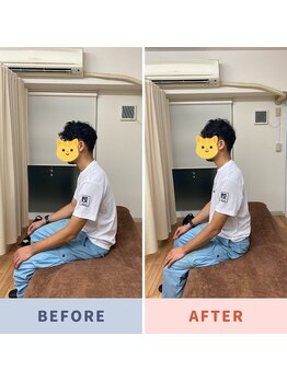 市川本八幡リーフ整骨院/ビフォーアフター/腰痛改善整体