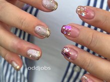 オッドジョブス ネイルアンドアイラッシュ 府中店(odd jobs Nail & Eyelash)/【パラジェル】アシメネイル