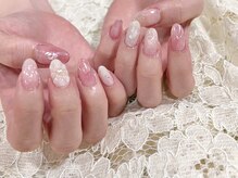 ラビーネイルズ 小倉魚町(Lovvy nails)/ぽこぽこお花ネイル*