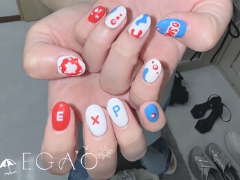 エガオネイルサロン 錦糸町店(EGAO NAIL SALON)/大阪“ミャクミャク”ネイル