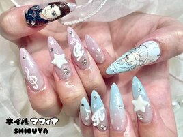 痛ネイル/持ち込みデザイン/渋谷