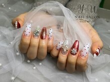 ユーネイル(YW nail)/フルアート＋パーツ