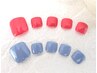 【オフ無料】2度塗り！攻め塗！フットジェル★ワンカラーorラメ￥６４９０