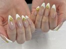 7月フレンチネイル