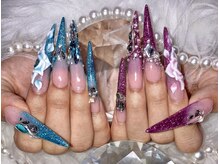 ネイルアルバ(Nail ALBA)の雰囲気（付け放題コースが充実♪パーツやストーン盛りだくさんにご用意♪）