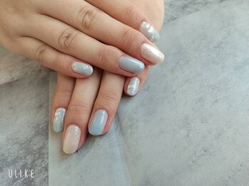 朱花 プルバイシュカ(fle by 朱花)/シンプルネイル