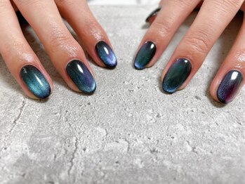 キキネイル たまプラーザ店(kikinail)/ベースカラー マグネットネイル