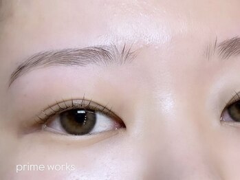 プリムワークス(Prime works)の写真/【理想の美眉へ】眉メイクで垢抜ける★まつげパーマとのセットでさらに洗練された印象に♪メンズもOK◎