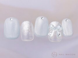 マグラメグラブルーリボン￥6500