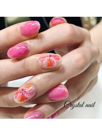 フラワーアートネイル