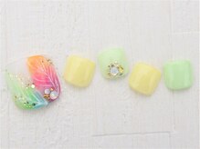 ネイルズガッシュ 蒲田東口店(NAILsGUSH)/＊カラフルフェザー＊