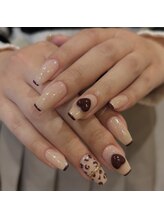 ウェイビーズ ネイル(wavy's.nail)/ぷっくりハートネイル