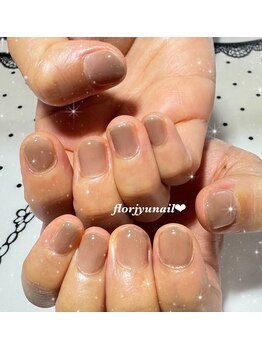 フロージュ ネイル(florjyu nail)/シアーワンカラーnail