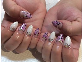 ～ツイードフレンチ秋ネイル～