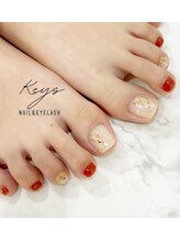 ネイルサロン キーズ(Nail salon Keys)/【お好きなアート定額】　フット