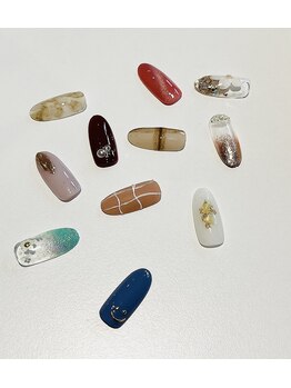 ハク ネイル バイジェービー 稲毛(hak nail byjb)/人気の1本アート¥6,980