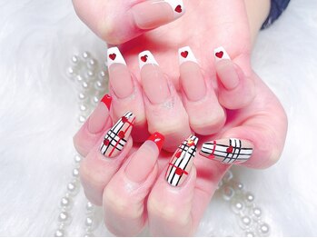 メイク 池袋(Meik)/ハートネイル冬