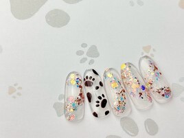 足跡ネイル