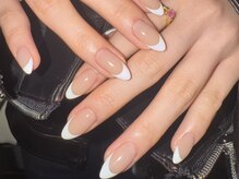 つめノさき/シンプル白フレンチ