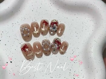 Best Nail 銀座店【ワンホンネイル・スカルプ・パラジェル・上品ジェルネイル】/クリスマスネイル.