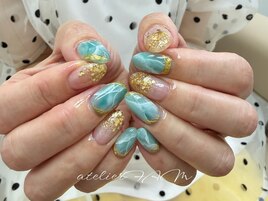 大理石ネイル