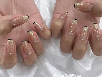 ビアンカ フロム中武立川店(Bianca)/ラメグラスキニーフレンチ¥10000