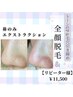 本気★いちご鼻改善《鼻のみエクストラクション》+《お顔脱毛》¥11,500