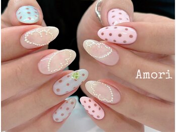 ピンクブルードット ウイング