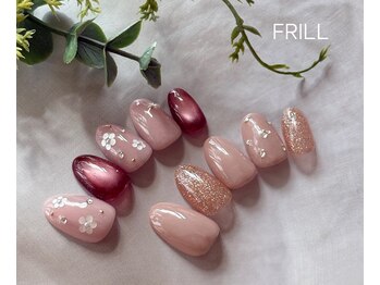 フリル(FRILL)の写真/【ネイル定額デザイン★¥6900～】自爪に優しいパラジェル導入!!定額で通いやすい♪二子玉川駅スグ◎