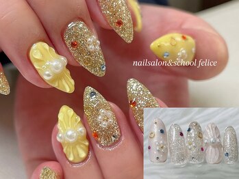 フェリーチェ(nail salon&school felice)/パラジェル/定額制ダイヤモンド