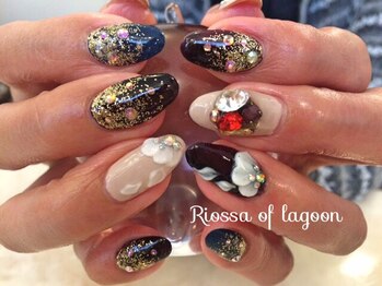 リオッサ オブ ラグーン(RIOSSA of Lagoon)/ゴージャス3Dネイル