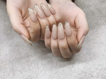 トランク ネイル(trunc nail)/大人ラメフレンチ☆つけ放題90分