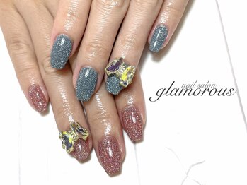 ネイルグラマラス 西新井店/《パラジェル》上品フラッシュ