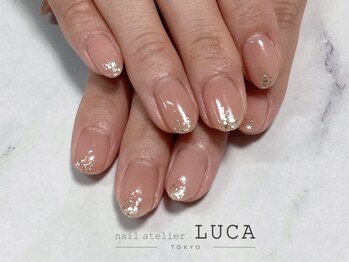 ネイルアトリエルカ(nail atelier LUCA)/M-535 大人上品ラメホロネイル