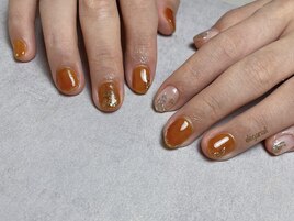 ちぐはぐ×大人ニュアンスネイル
